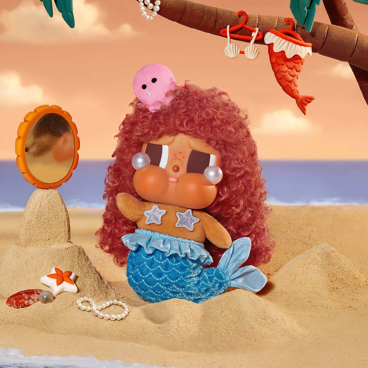 CRYBABY Vacation Mode On Series-Vinyl Plush Pendant Blind Box