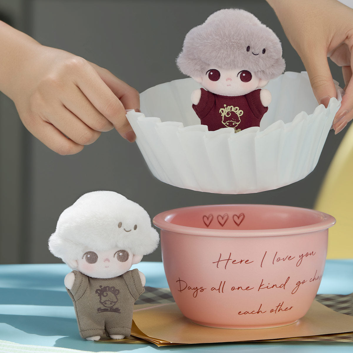 DIMOO Crush on Coffee Series-Soft-faced Plush Keychain Blind Box