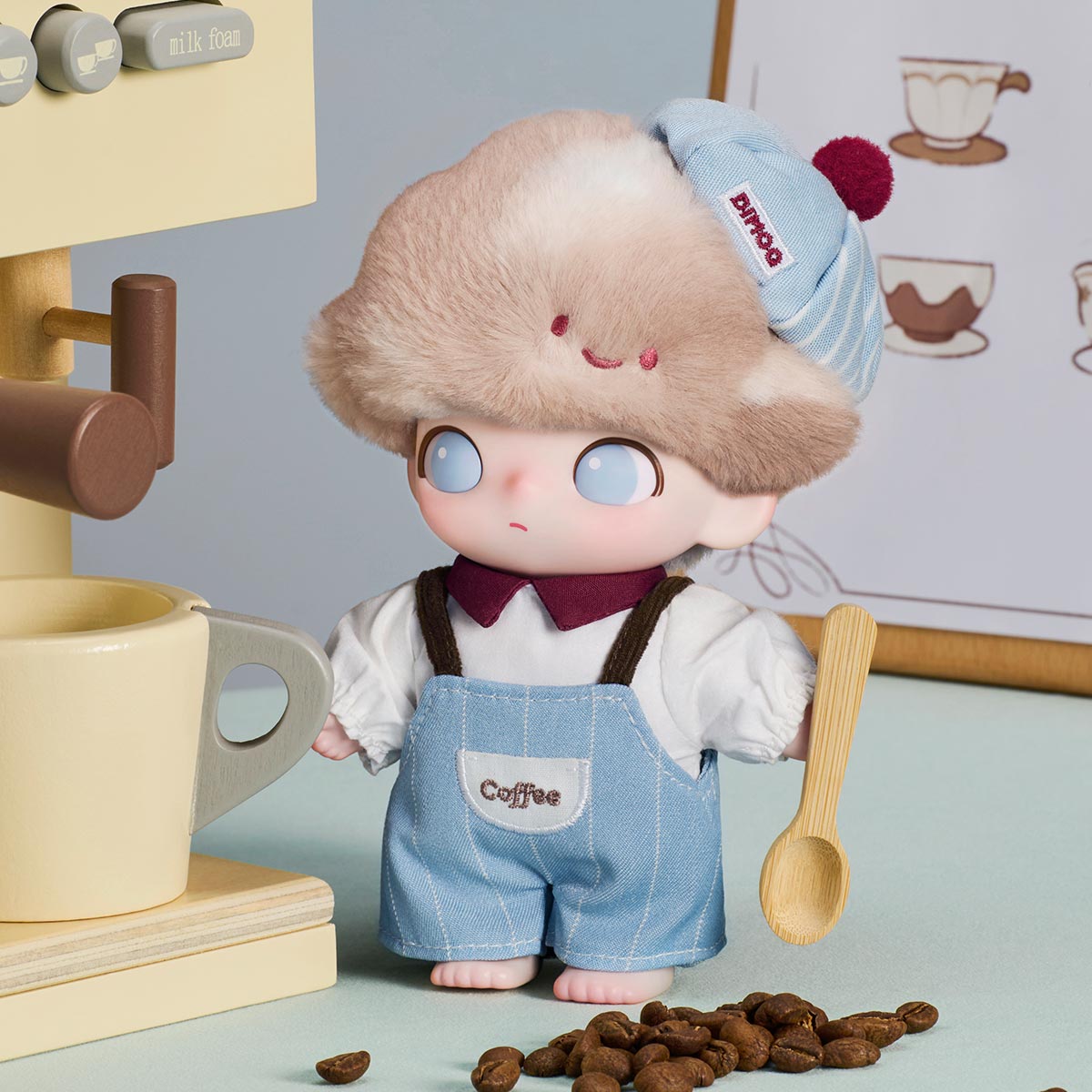 DIMOO Crush on Coffee Series-Vinyl Plush Blister Pack