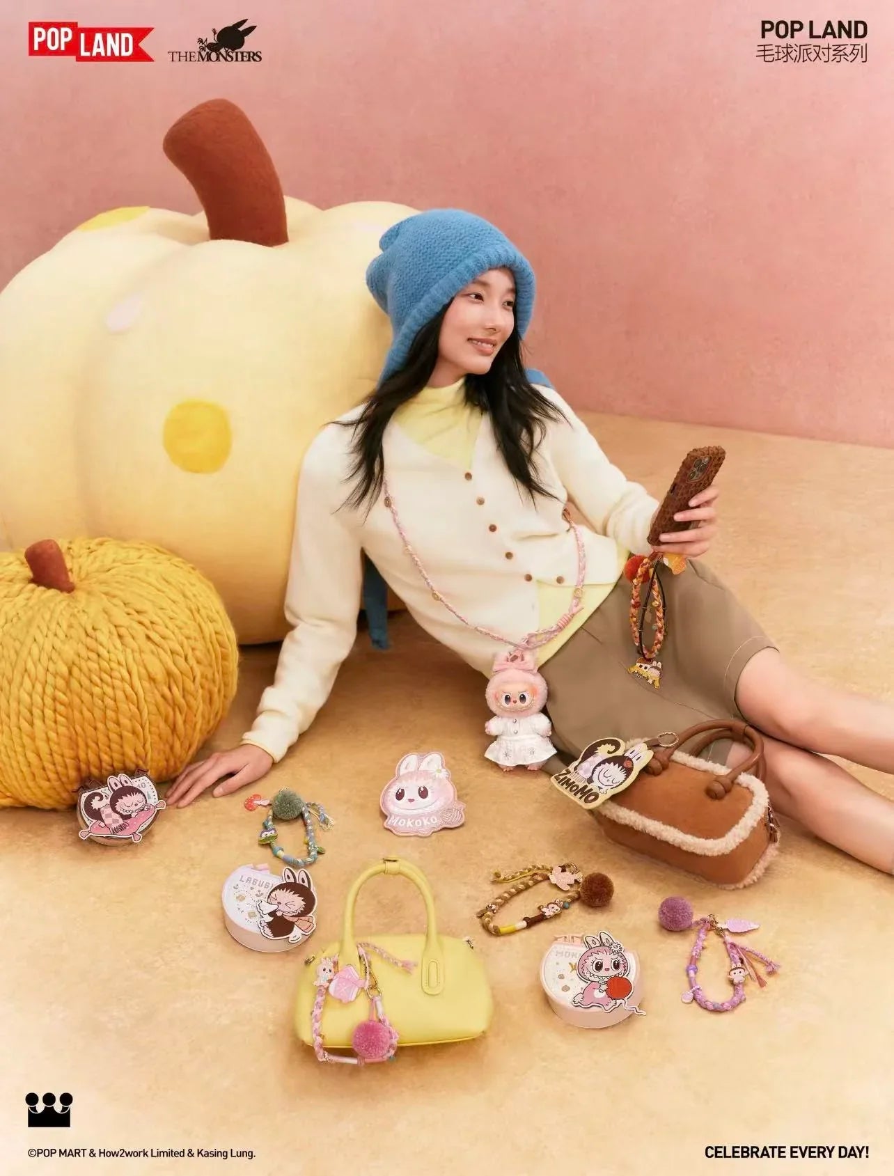 Fall Into Sweaters Series-Mokoko Vinyl Plush Pendant