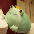 Frog With Crown Plush Toys 35cm/42cm - Pink/Green
