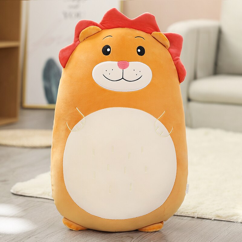 Animal (Chicken/Rabbit/Lion/Unicorn/Pig/Dinosaur/Dog) Chubby Pillow Plush Toys 40-80cm