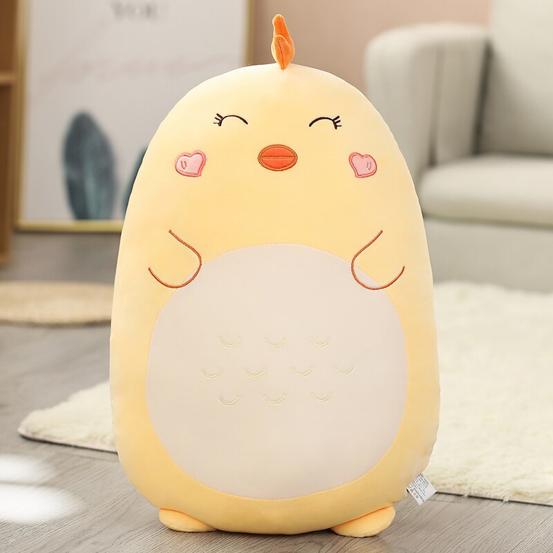 Animal (Chicken/Rabbit/Lion/Unicorn/Pig/Dinosaur/Dog) Chubby Pillow Plush Toys 40-80cm