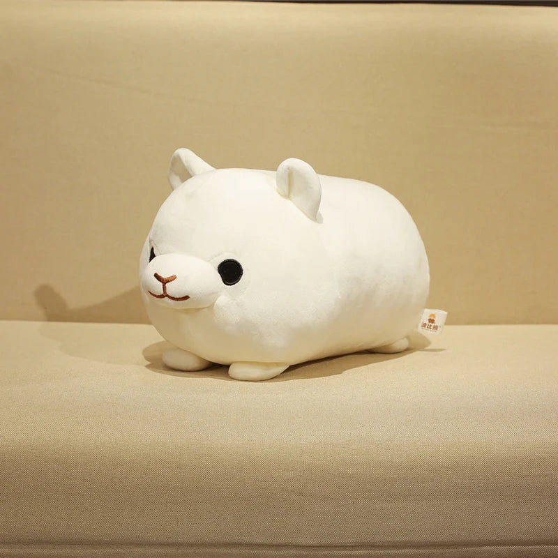 Cute Alpaca Plush Pillow Toys 35/45cm - Rainbow/White