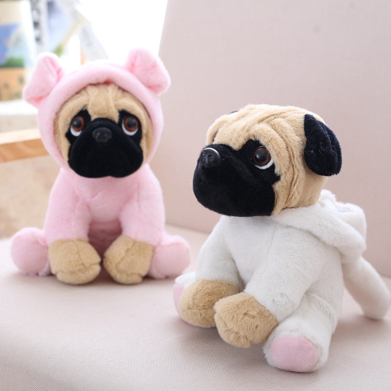 Kawaii Cosplay Pug Plush Toys 20cm