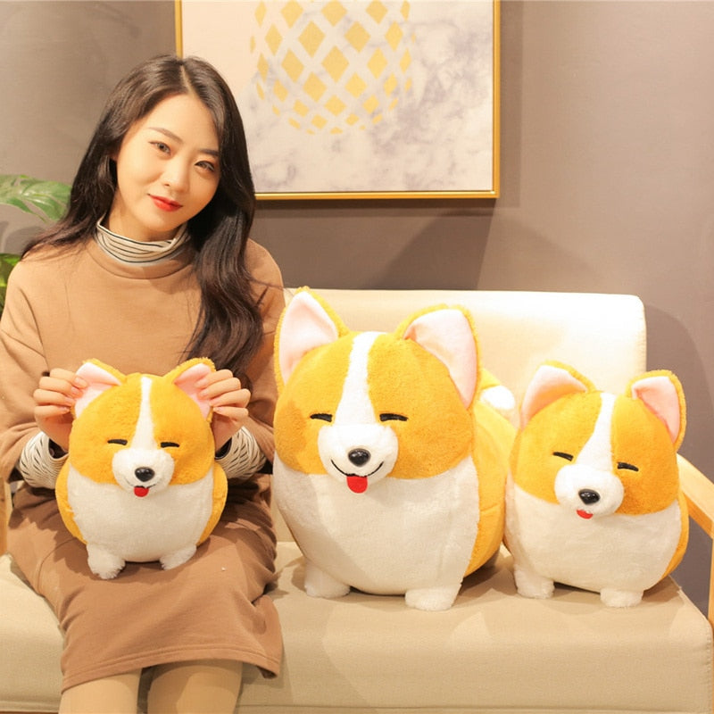 Cute Corgi Dog Plush Toys 38/45/60cm