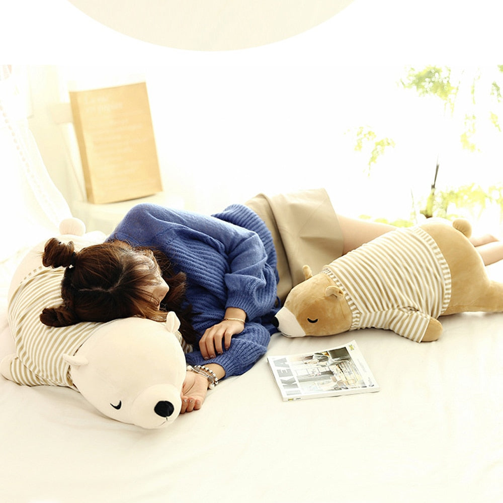 Cute Polar Bear (with/without cloth) Plush Toys 35-110cm