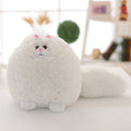 Funny Cat Round Shaped Plush Toys 30cm/50cm - White/Pink/Grey