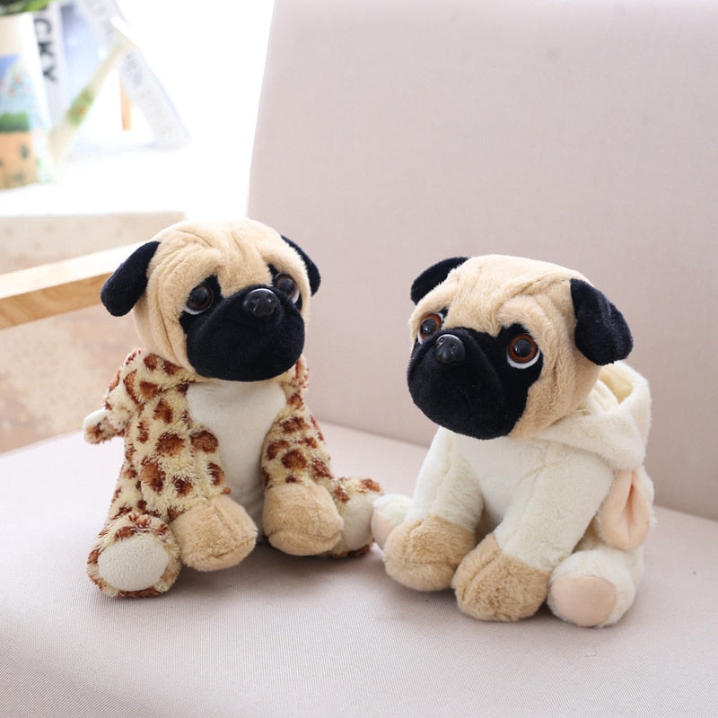 Kawaii Cosplay Pug Plush Toys 20cm