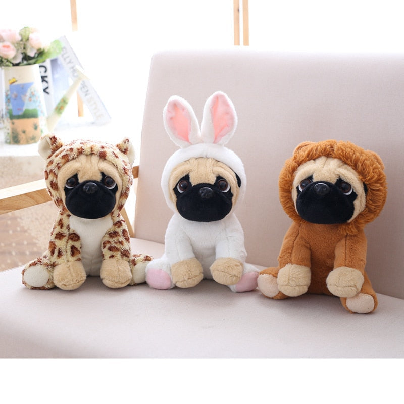 Kawaii Cosplay Pug Plush Toys 20cm