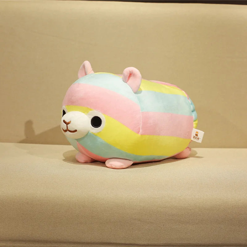 Cute Alpaca Plush Pillow Toys 35/45cm - Rainbow/White