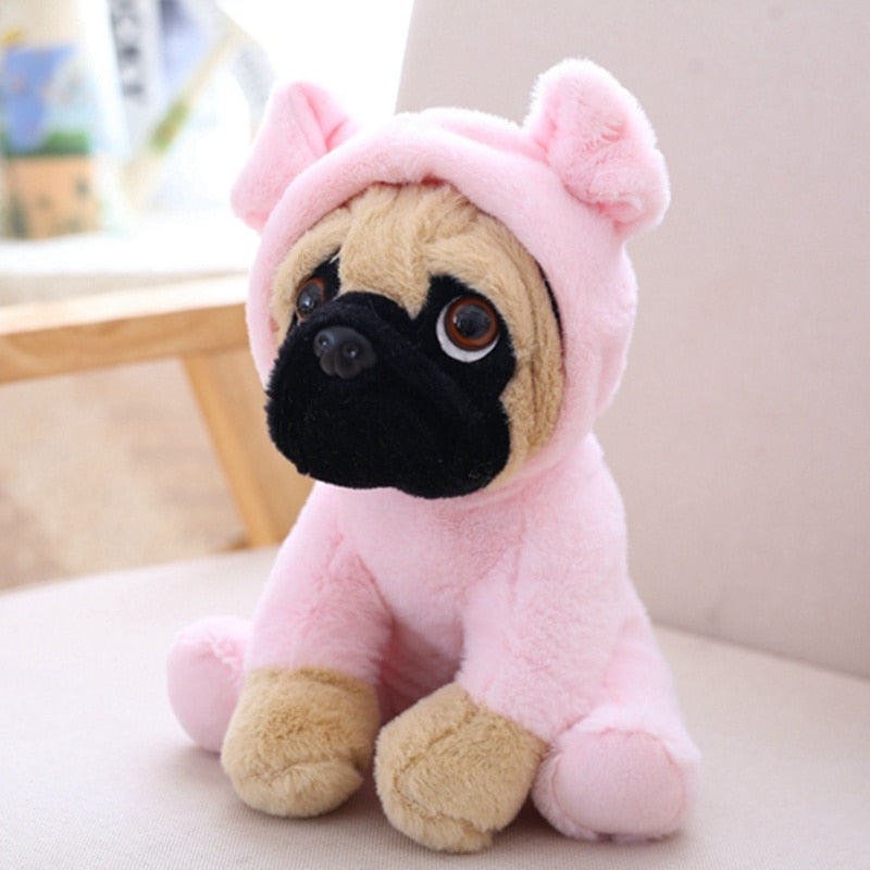 Kawaii Cosplay Pug Plush Toys 20cm
