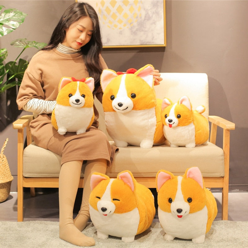 Cute Corgi Dog Plush Toys 38/45/60cm