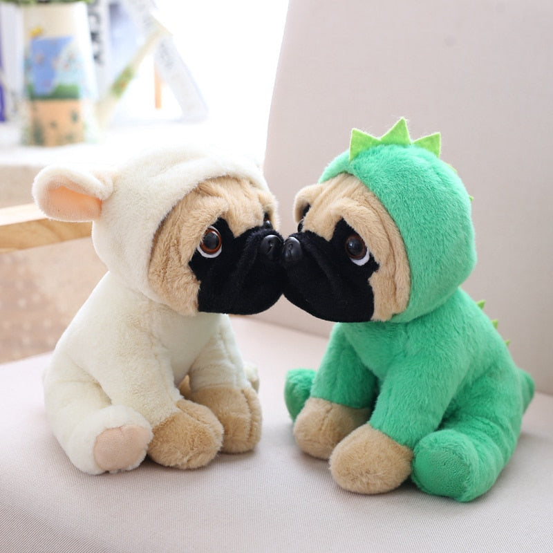 Kawaii Cosplay Pug Plush Toys 20cm