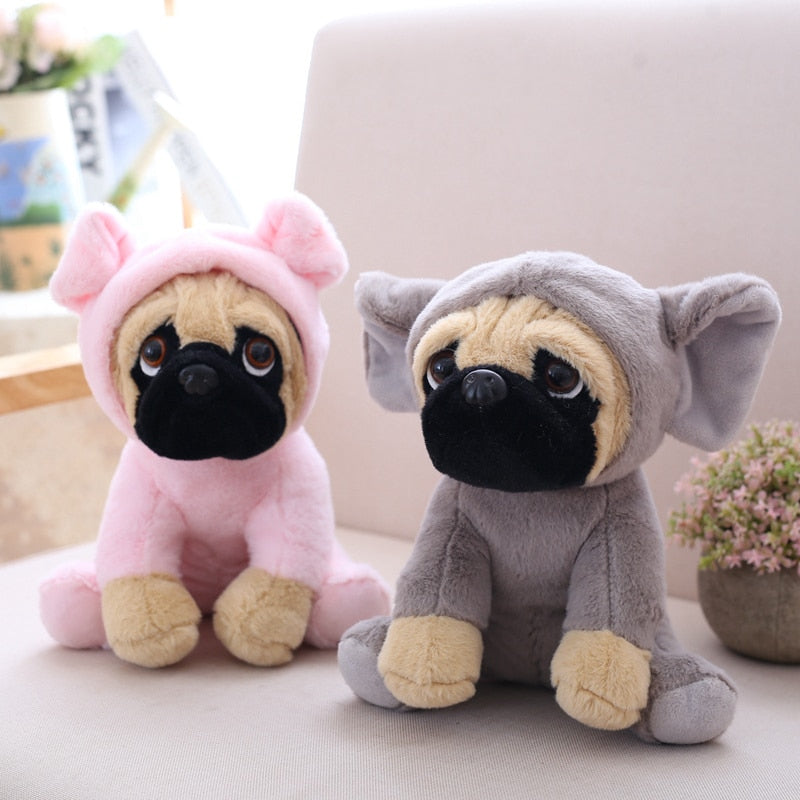 Kawaii Cosplay Pug Plush Toys 20cm