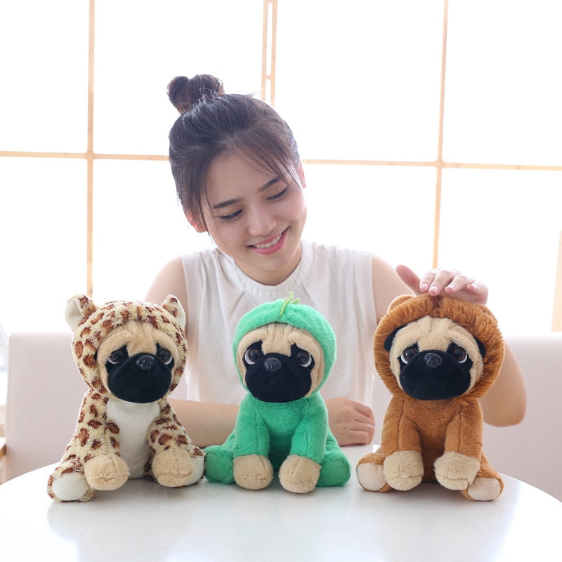 Kawaii Cosplay Pug Plush Toys 20cm