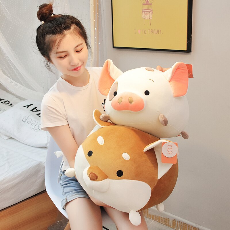 Animal (Dinosaur/Pig/Shiba Inu Dog/Elephant) Plush Toys 35/45cm