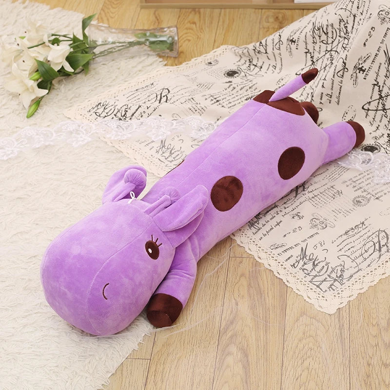 Cute Giraffe Plush Pillow Toys 35/55/85/105/125cm - Blue/Green/Yellow/Pink/Purple