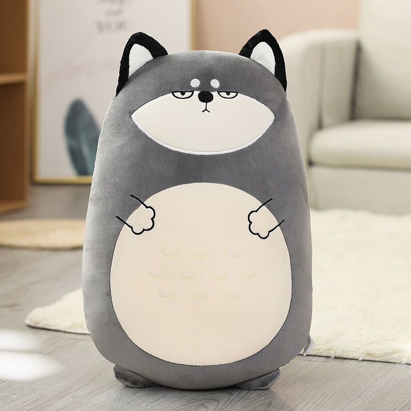 Animal (Chicken/Rabbit/Lion/Unicorn/Pig/Dinosaur/Dog) Chubby Pillow Plush Toys 40-80cm