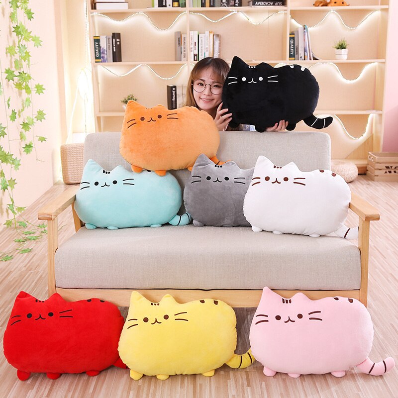Cute Colourful Cat Plush Toys 25cm