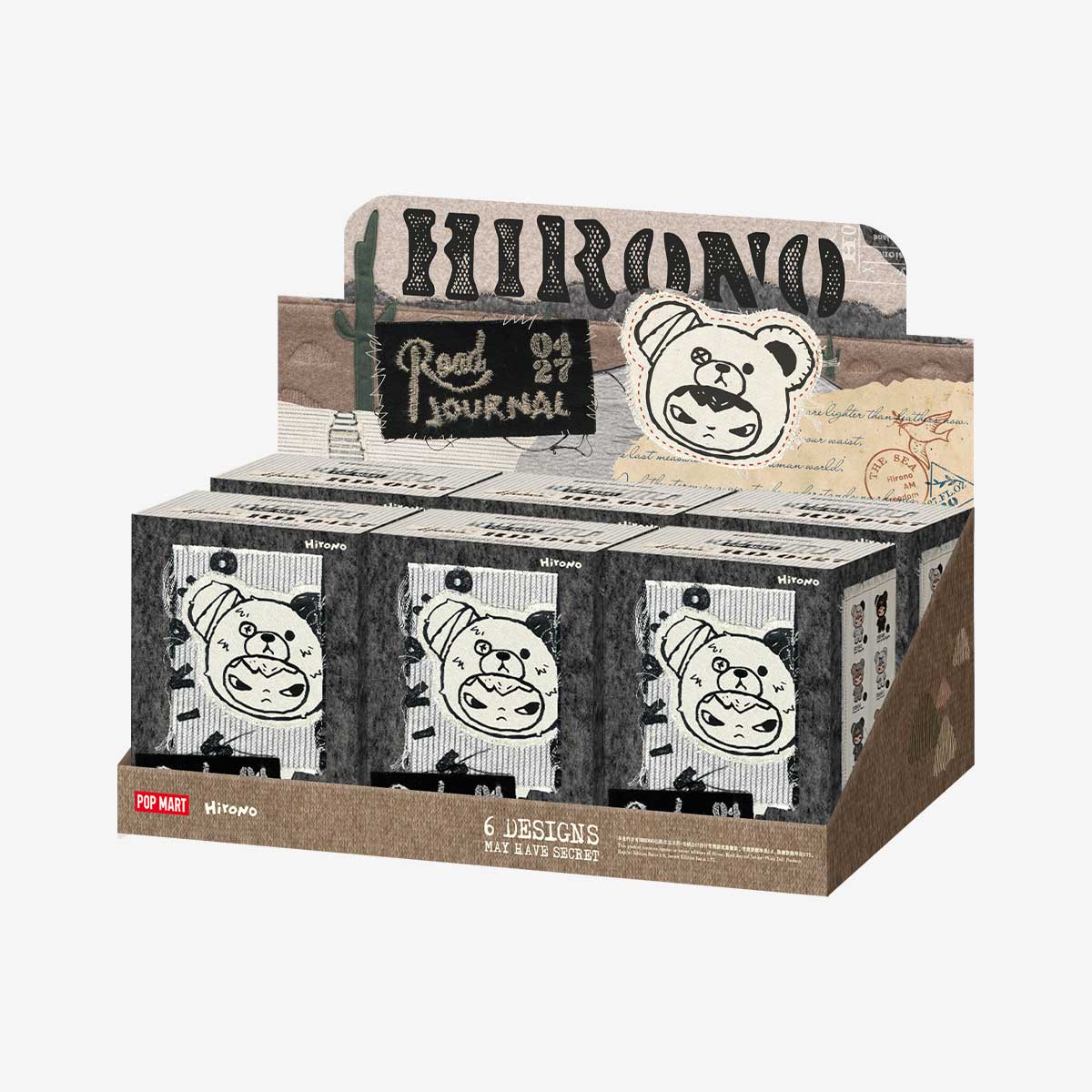 POPMART Hirono Road Journal Series-Plush Doll Pendant Blind Box