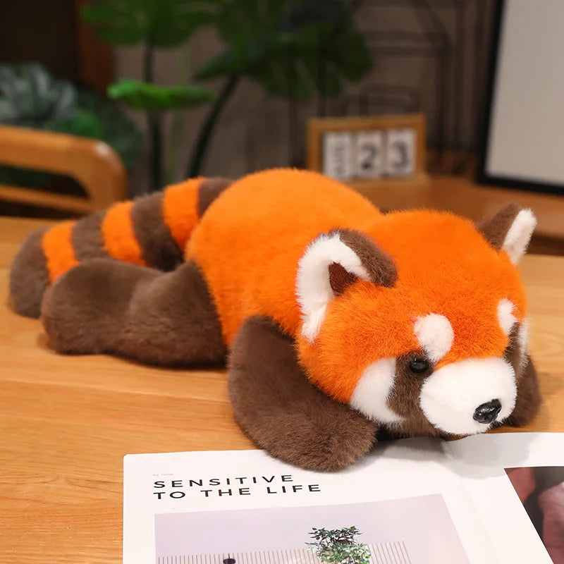 Cute Lying Raccoon/Fox/Red Panda Plush Toys 30/45/65cm