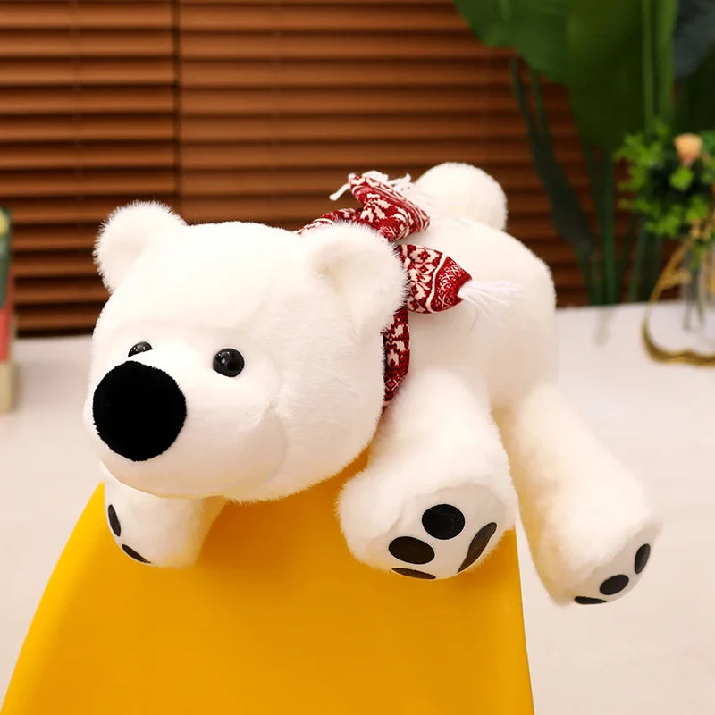 Cute Polar Bear With Scarf Plush Toys 28/36/43cm