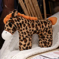 Cute Spotted Horse Plush Pillows 43x33cm - Grey/Brown/Pink