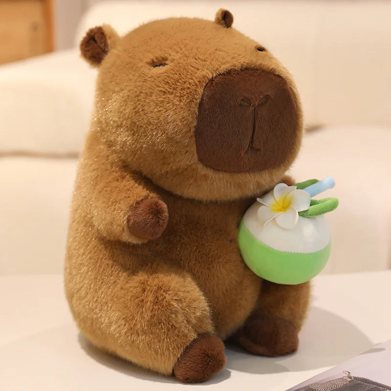 Cute Capybara With Ice Cream/Coconut Or With Bags(Sports) Plush Toys 22/30cm - 8 Styles