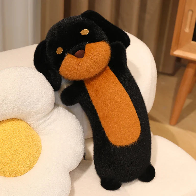 Cute Dog(Dachshund) Plush Pillows Toys 35/50/75cm - Black/Brown