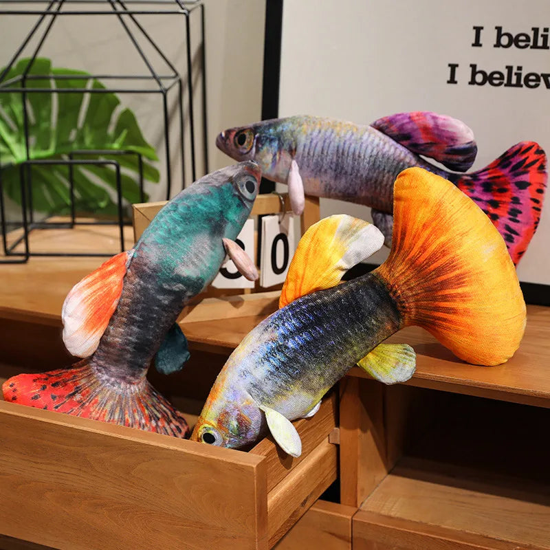 Fish (Guppy) Lifelike Plush Toys 40/60cm - 8 Styles
