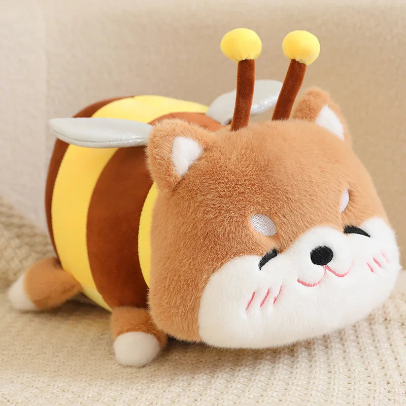 Funny Dog/Capybara Bee Hybrid Plush Toys 30/45cm