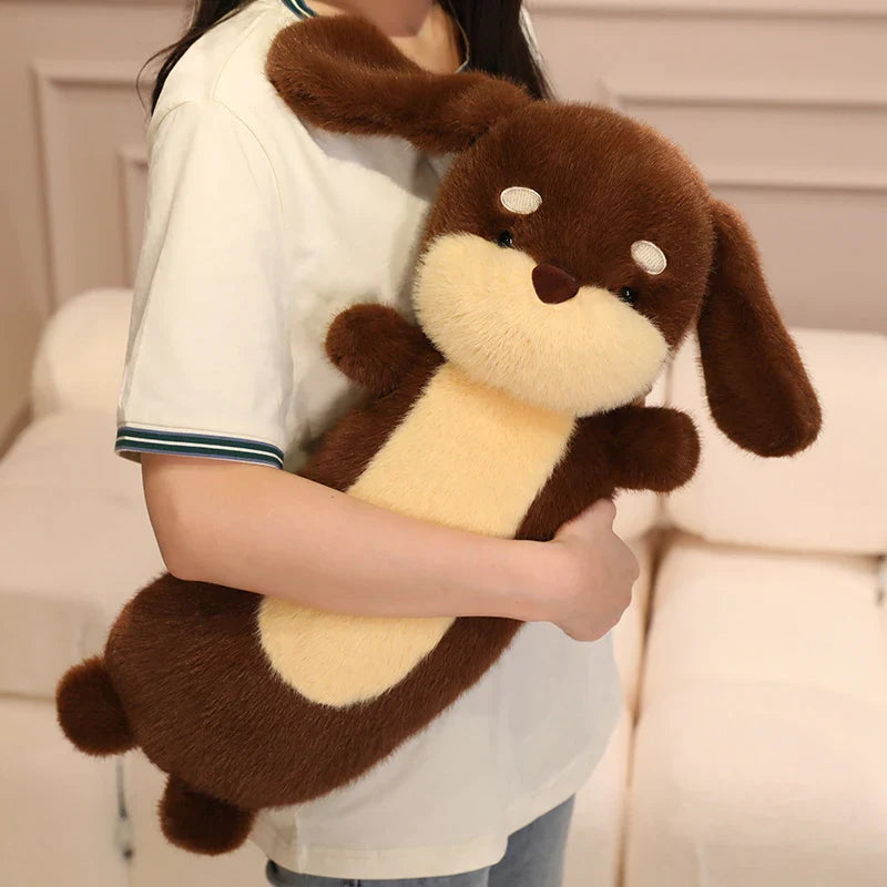 Cute Dog(Dachshund) Plush Pillows Toys 35/50/75cm - Black/Brown