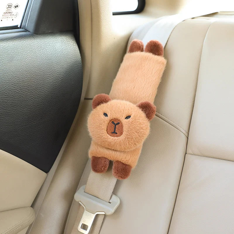 Capybara Car Seat Headrest/Car Seat Belt Cover Plush Toys