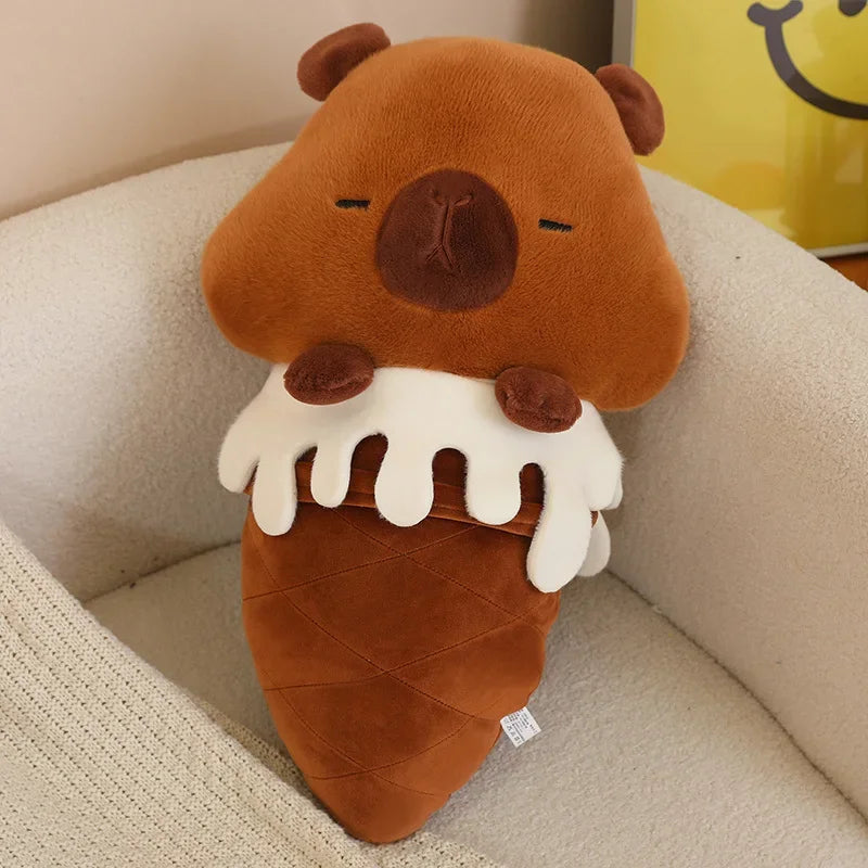 Funny Animal Ice Cream Hybrid Plush Toys 35/60cm - Sheep/Pig/Duck/Capybara
