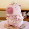 Cute Capybara With Beach Wear (Hat/Shirt/Swim Ring) Plush Toys 24cm - 3 Styles