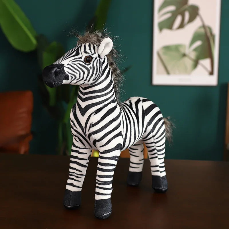 Zebra Lifelike Plush Toys 30cm
