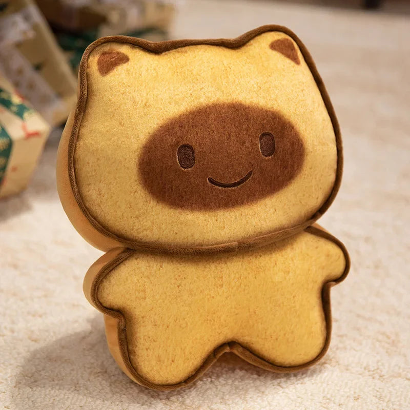 Cute Happy/Sad Expression Cat-Cookie Plush Keychain 17cm or Pillow 30/50cm