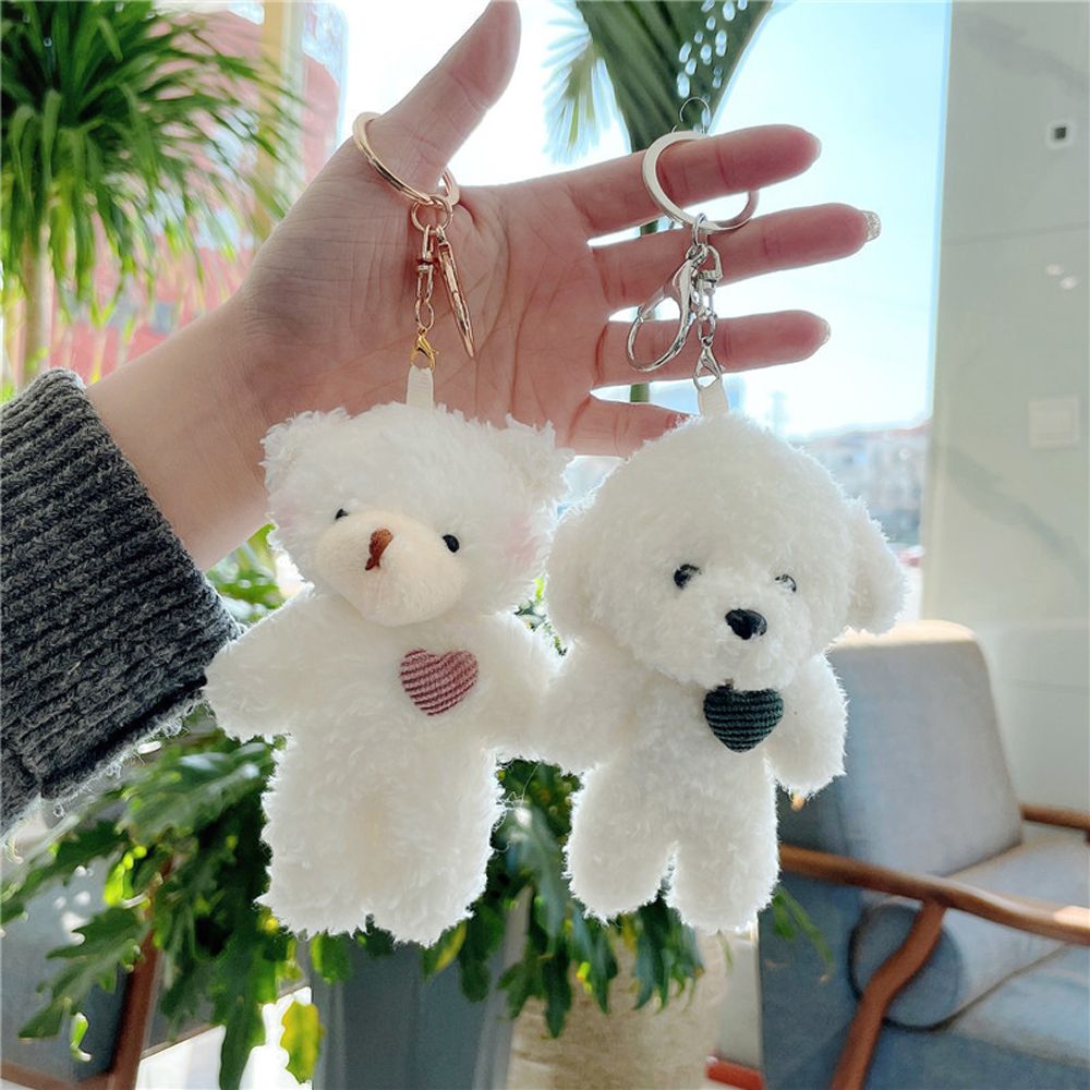 Animal (Bear/Rabbit/Dog) Plush Keychains 11cm