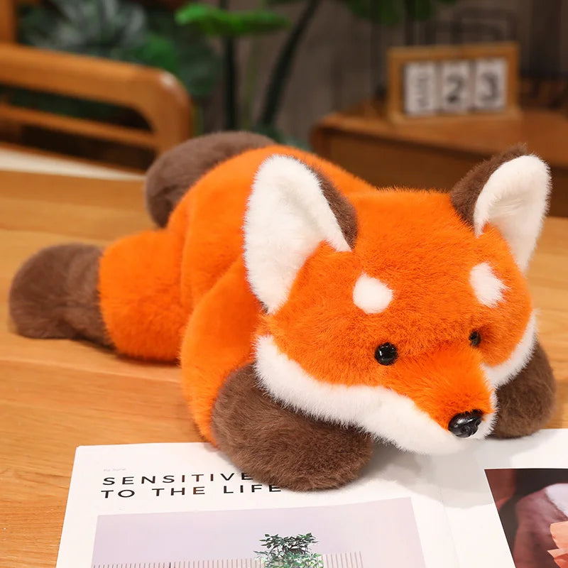 Cute Lying Raccoon/Fox/Red Panda Plush Toys 30/45/65cm