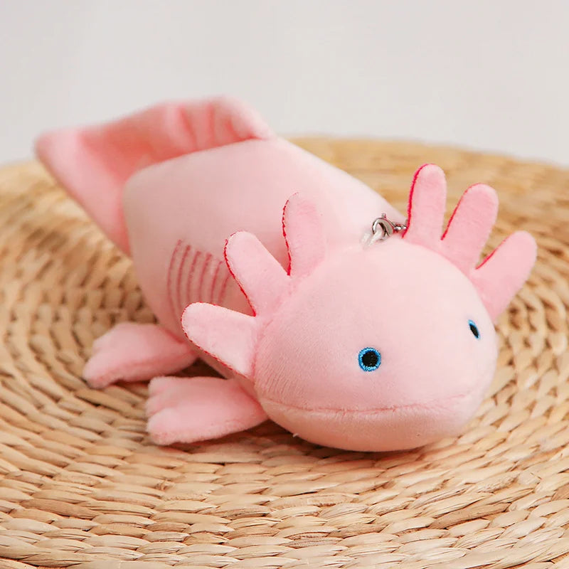 Cute Axolotl Plush Keychain 23cm - Black/Green/Blue/Yellow/Pink/Grey