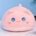 Cute Round Cat/Dog Plush Pillow Toys 20/30/40cm - Brown/Black/Pink