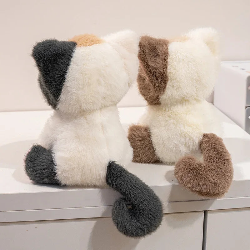 Cute Fox/Cat Plush Toys 20cm - Grey/Brown/Red/Black