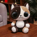 Cute Sitting Cat Plush Toys 23/30/40cm - Brown/Grey