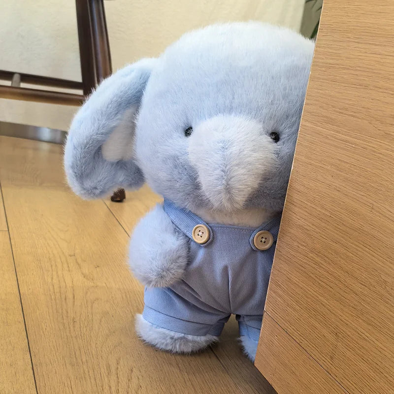 Cute Elephant with Overall Cloth Plush Toys 38cm - (Pink/Blue/White)