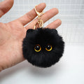 Cute Cat Plush Keychains - Black/White/Orange/Grey