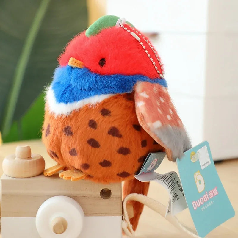 Cute Colourful Bird Plush Keychain - 10 Styles