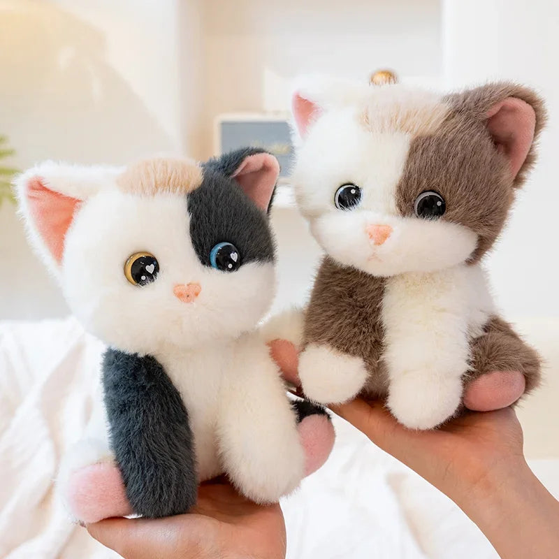 Cute Fox/Cat Plush Toys 20cm - Grey/Brown/Red/Black