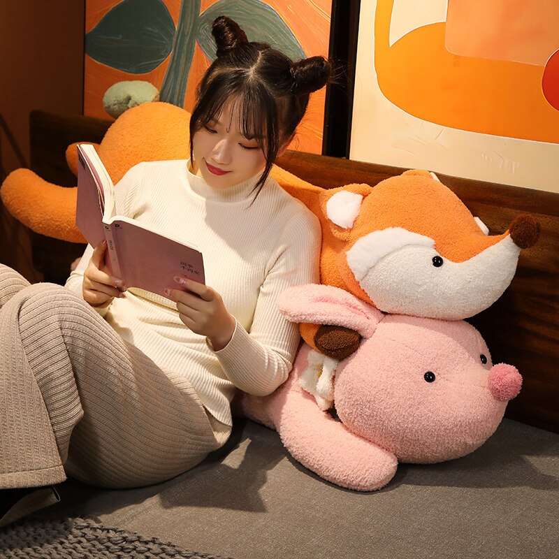 Animal (Fox/Shark/Rabbit/Bear/dragon) Pillow Plush Toys 100/120cm