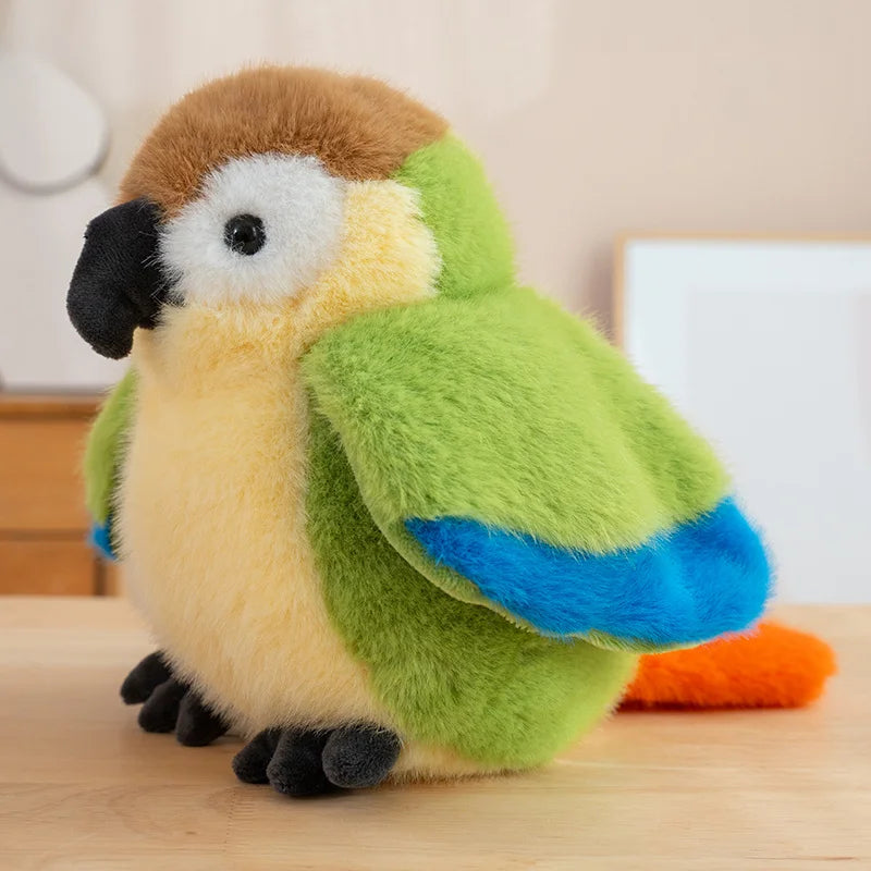 Cute Bird With/Without Leaf/Stump Plush Toys 20cm Or Plush Keychains 12cm